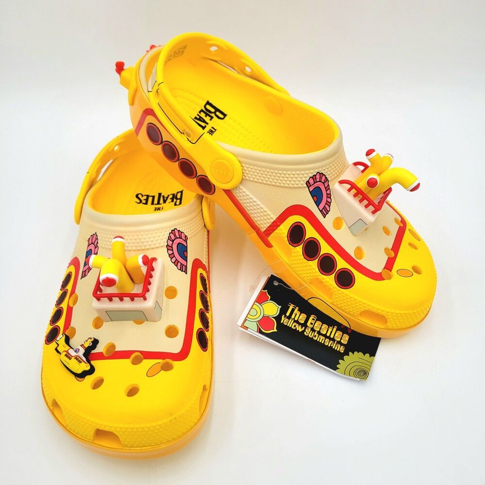 Crocs x The Beatles Yellow Submarine Classic Clog Women's 8 / Men's 6 NWT